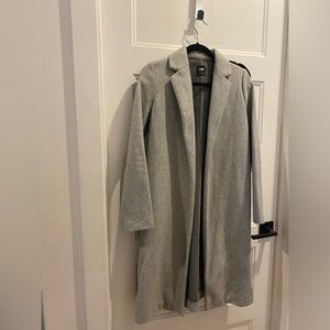 Zara long coat open front with pockets